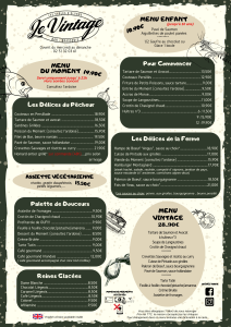 Menu extérieur (3)